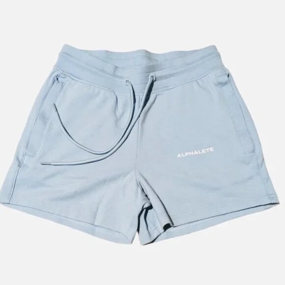 NEW Alphalete Essential Core Athletic Shorts Ice Blue - Picture 3 of 4